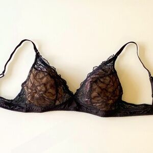 b.tempt'd Bralette,  Black Lace, Size US 38, EU 85, UK 38
